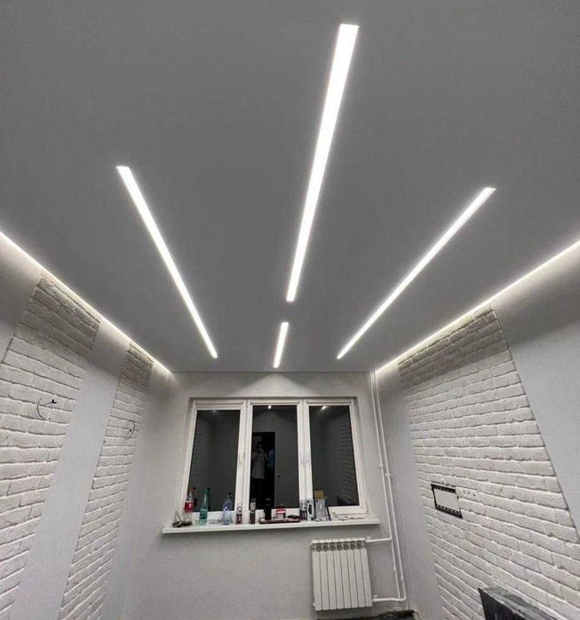 Натяжные Потолки Парящие Потолки Магнитный Трек Парящий Потолок Алматы