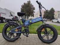 Bicicletă electrică Ulzomo Dunes, 2×120km autonomie + baterie extra