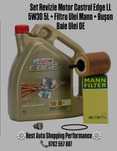 Revizie Motor Castrol Edge LL 5W30 5L, Filtru Ulei Mann, Bușon baie Oe