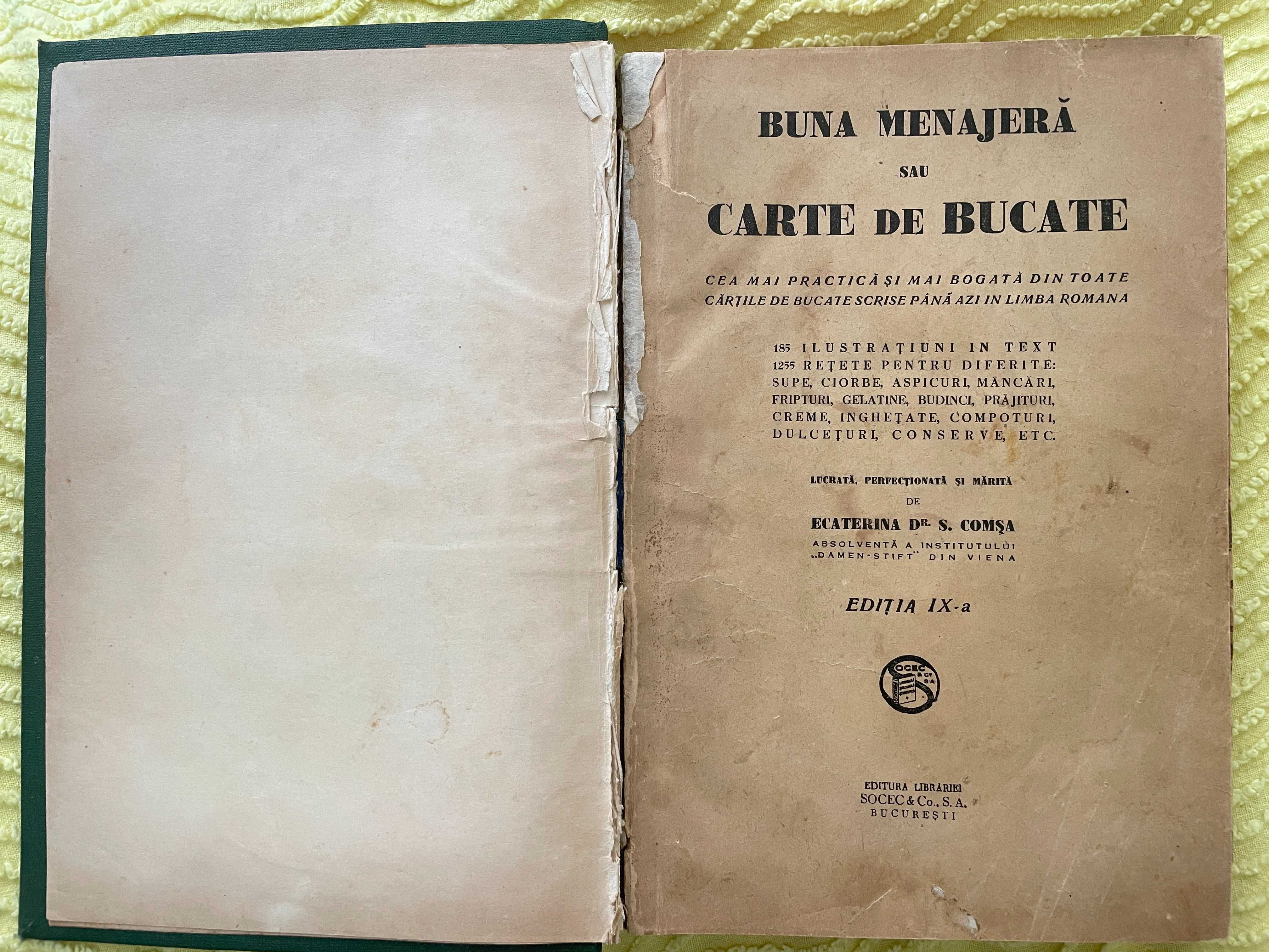 Buna menajera sau carte de bucate de Ecaterina Comsa