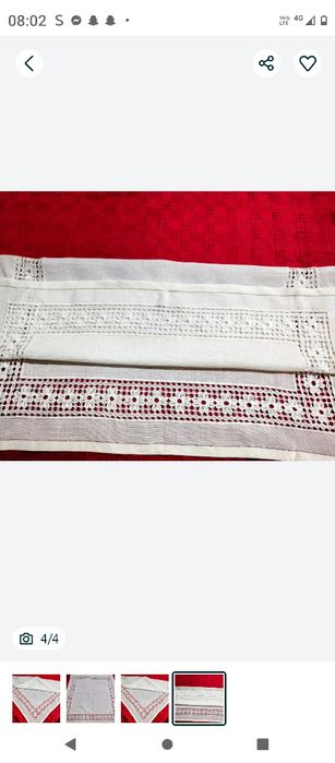 Față de masă țărăneasca, lucrată manual cu ciur