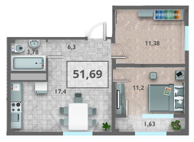 Прдам квартиру жк Елтай в Карасайском районе