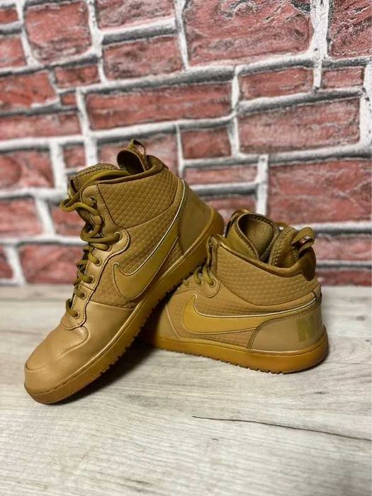 Ghete barbati Nike Court Borough Mid Winter AA0547-300 culoare mustar
