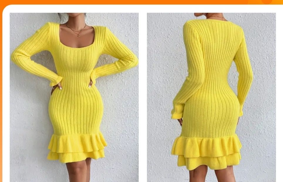 Трикотажные платья и блузки красивые