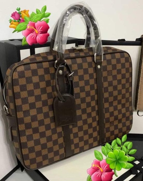 Geanta laptop port documents, model unisex, saculet, etichetă