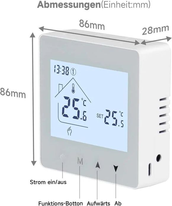 Smart смарт WiFi термостат за подово, водно и електрическо отопление