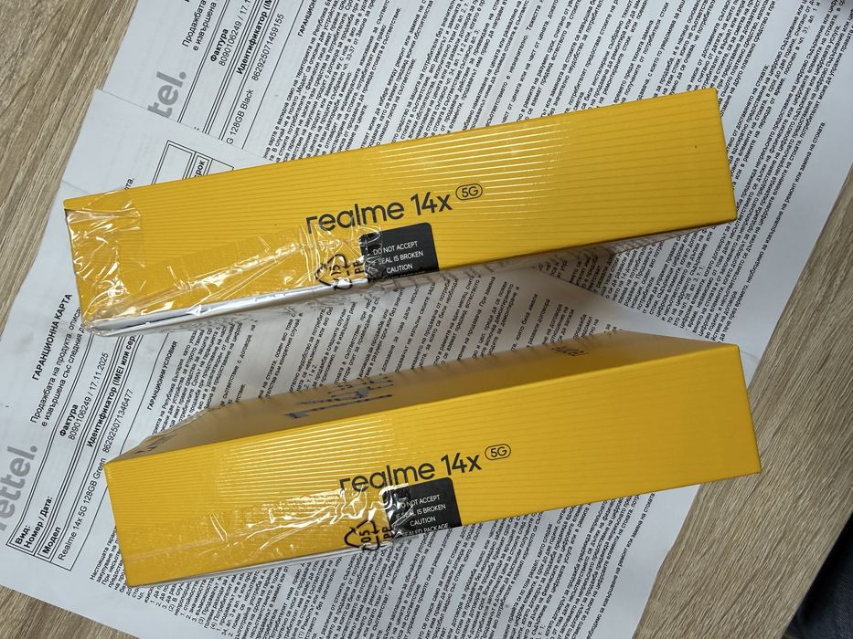 Realme 14X 5G 6/128gb - чисто нови с 3 год гаранция от Yettel