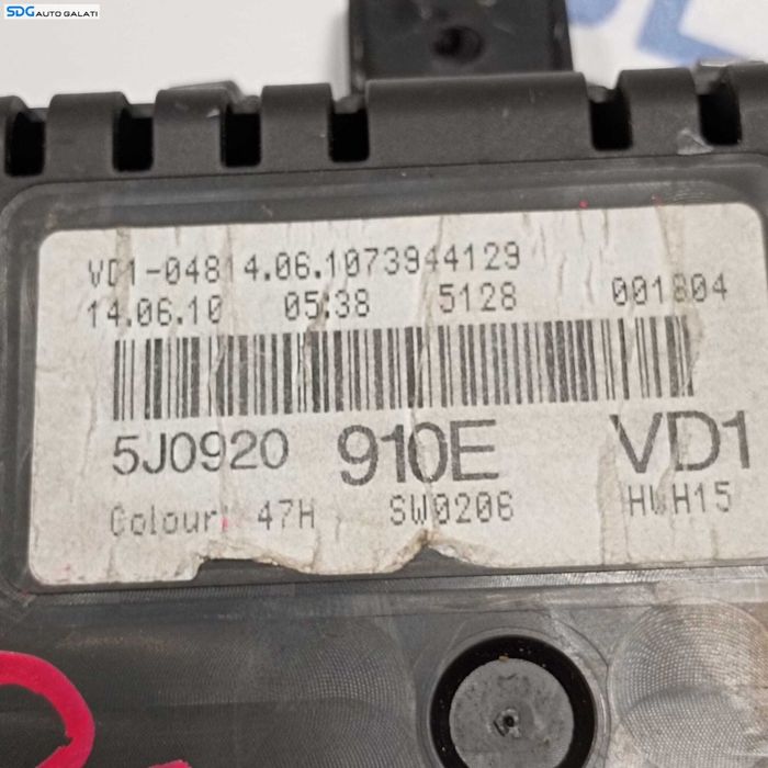 Ceas Ceasuri Cluster Instrumente Bord Skoda Fabia 2 1.2 CHFA CGPA CBZA CBZB 2011 - 2015 Cod 5J0920910E A2C53356359 [2447]