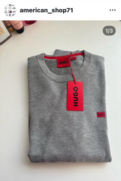 HUGO! Хлопковый мужской пуловер