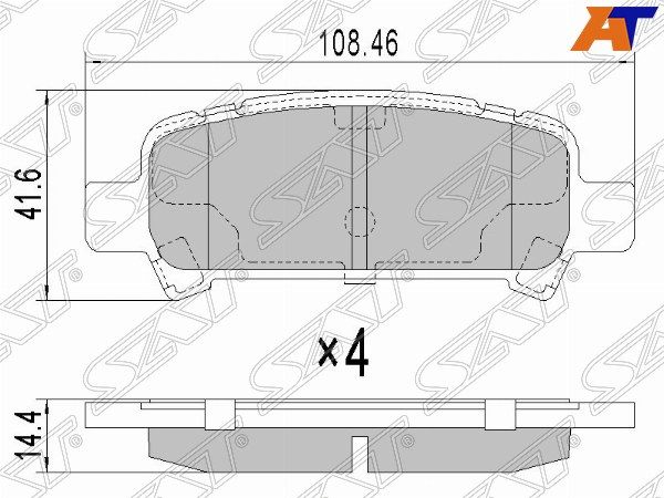 Колодки тормозные Subaru Forester