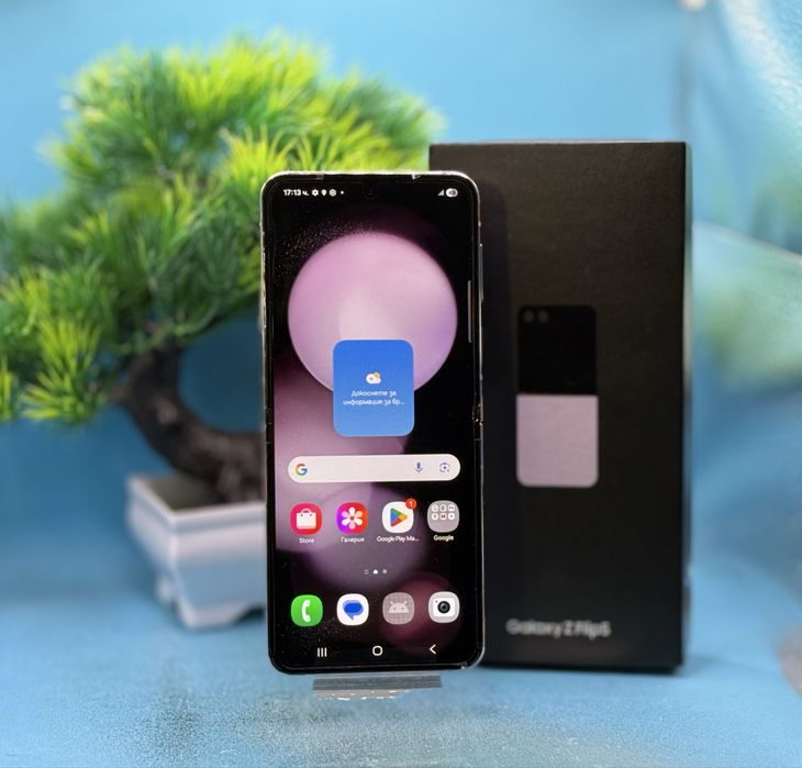 ГАРАНЦИОНЕН!!! Samsung Galaxy Z Flip5, 8GB RAM, 512GB, 5G, Lavender