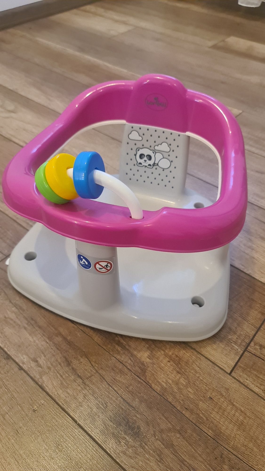 Scaun de baie pentru bebe Lorelli Panda pink, antiderapant