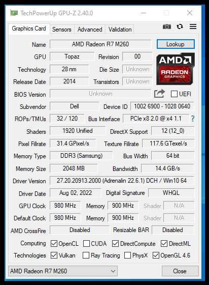 Лаптоп Dell P39F 15.6 Intel Core i7 4510U 12gb AMD Radeon R7 M265