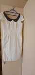 Rochie alba brocart Mizar