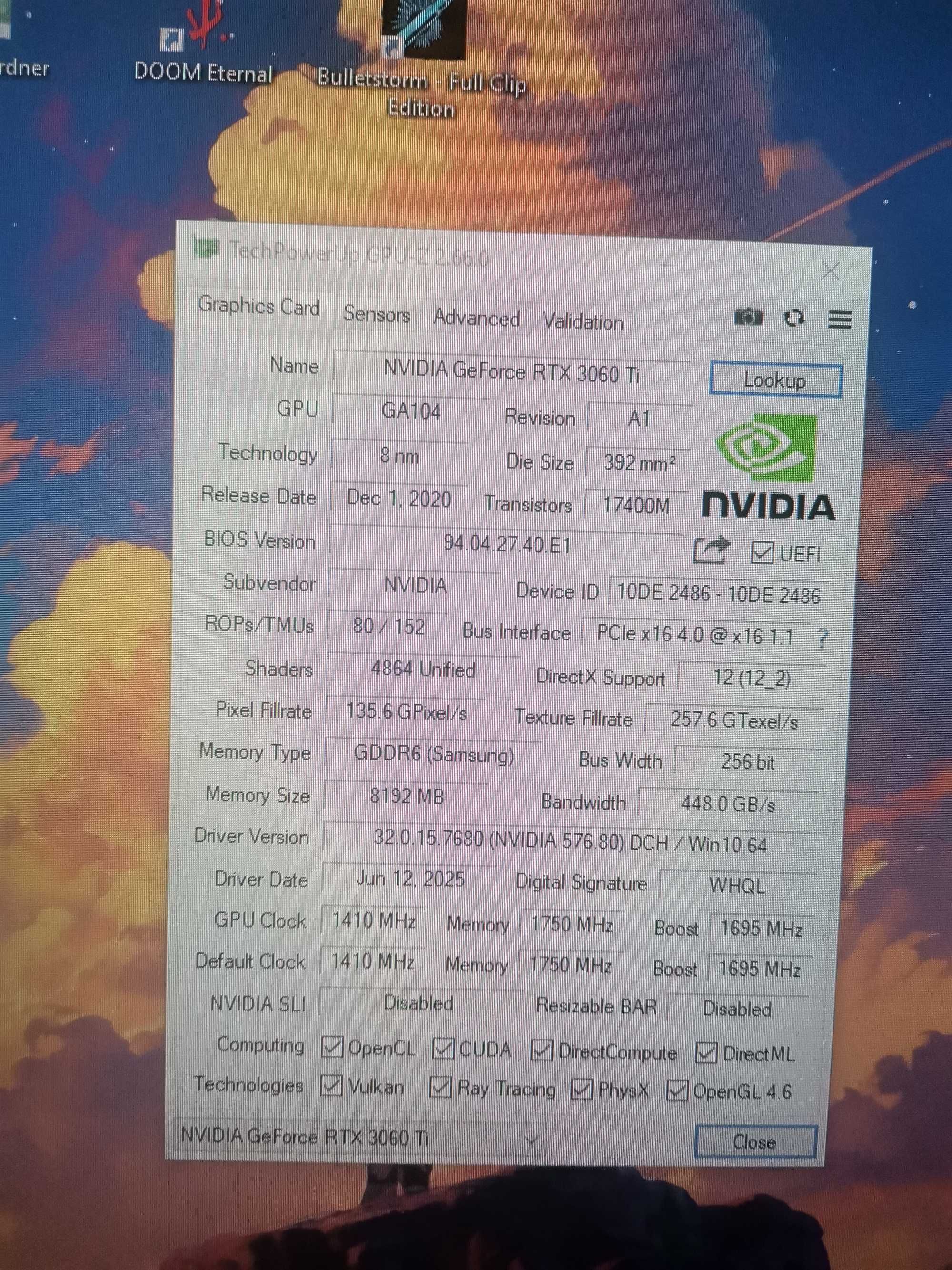 Гейминг компютър i5 12400f RTX 3060ti 8ГБ  1ТБ ССД