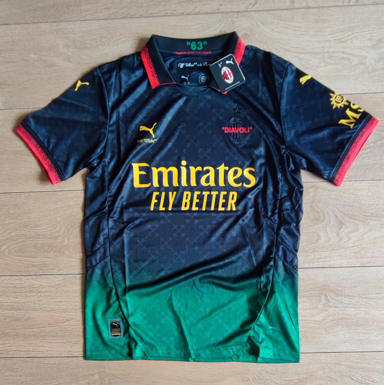 Limited edition AC Milan X Off-White kit