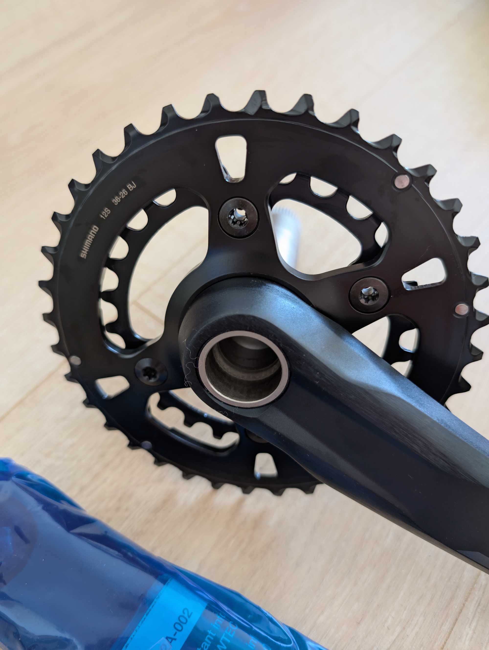 Angrenaj pedalier bicicleta E*Thirteen TRS+ si Shimano SLX FC-M7100-2