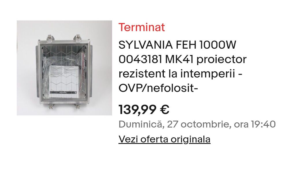 Proiector aluminiu Sylvania FEH 500