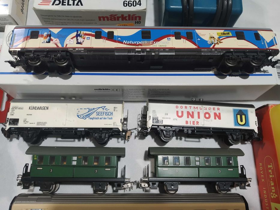 Mega lot Marklin(locomotive,vagoane),HO,trenulete electrice