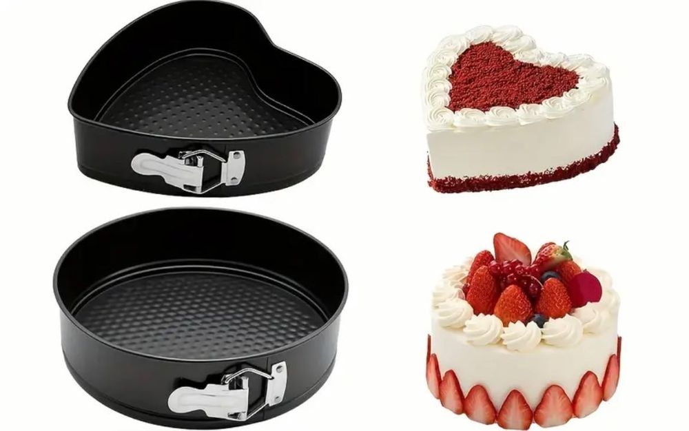 Комплект 2 броя форми за печене с подвижно дъно