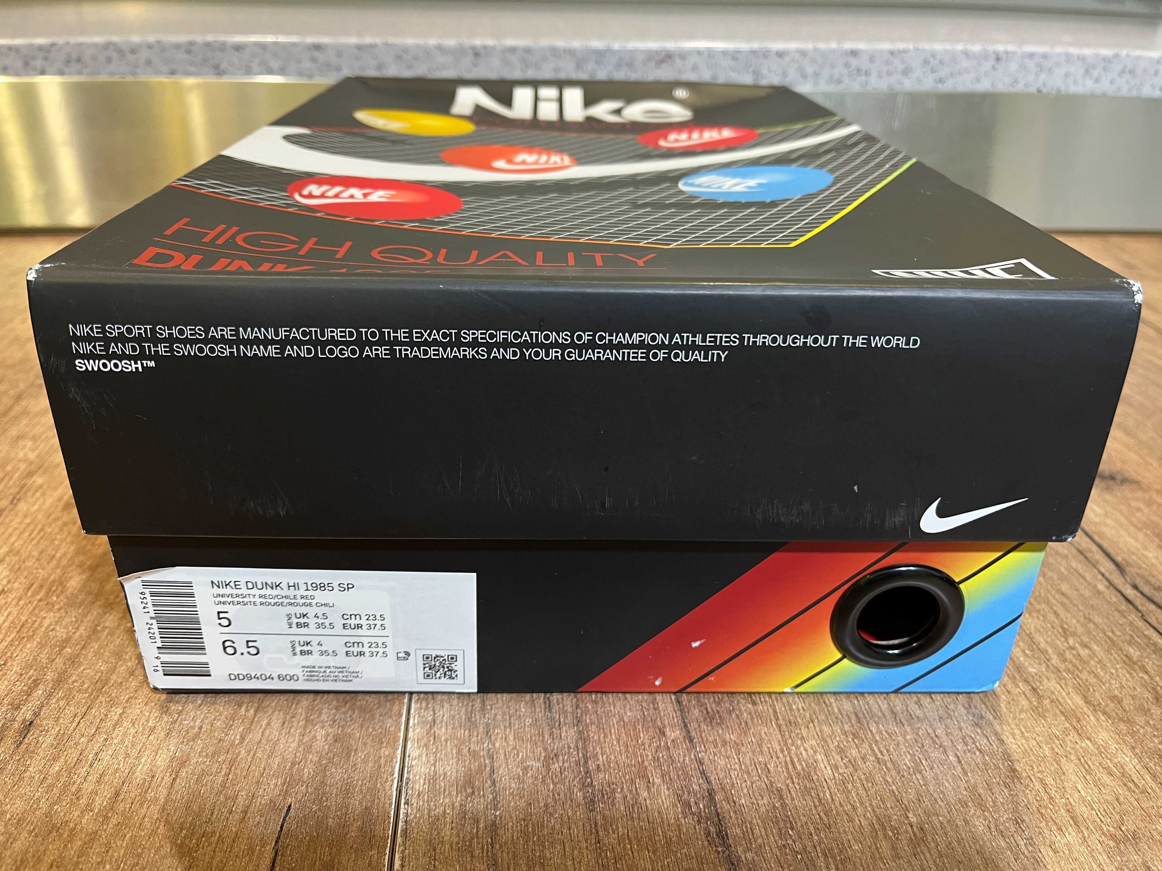 ОРИГИНАЛНИ *** Nike Dunk High 1985 " Red Acid Wash " Retro