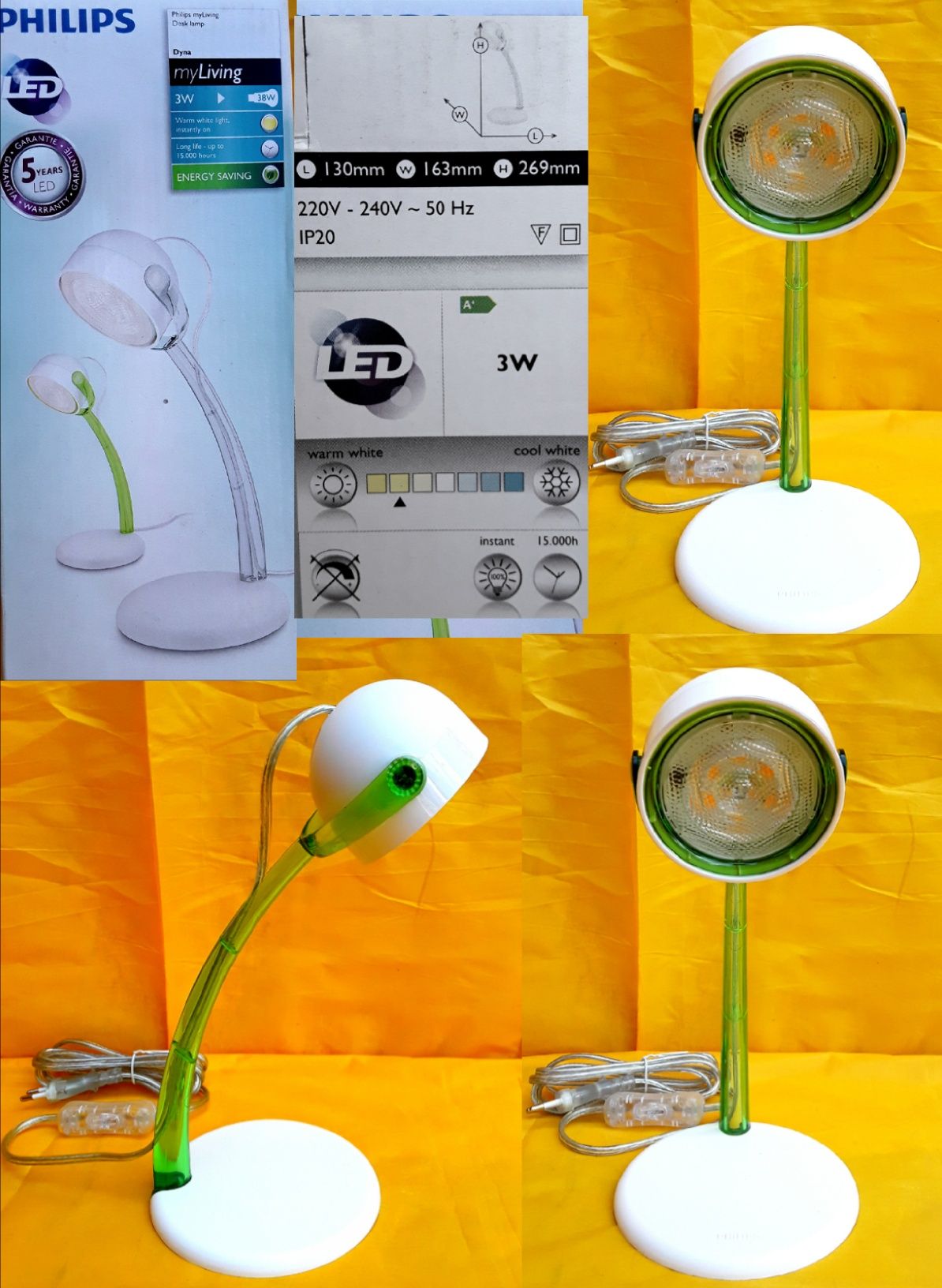 LAMPI pentru birou cu LEDURI PHILIPS Noi - 80 Lei/Bucata