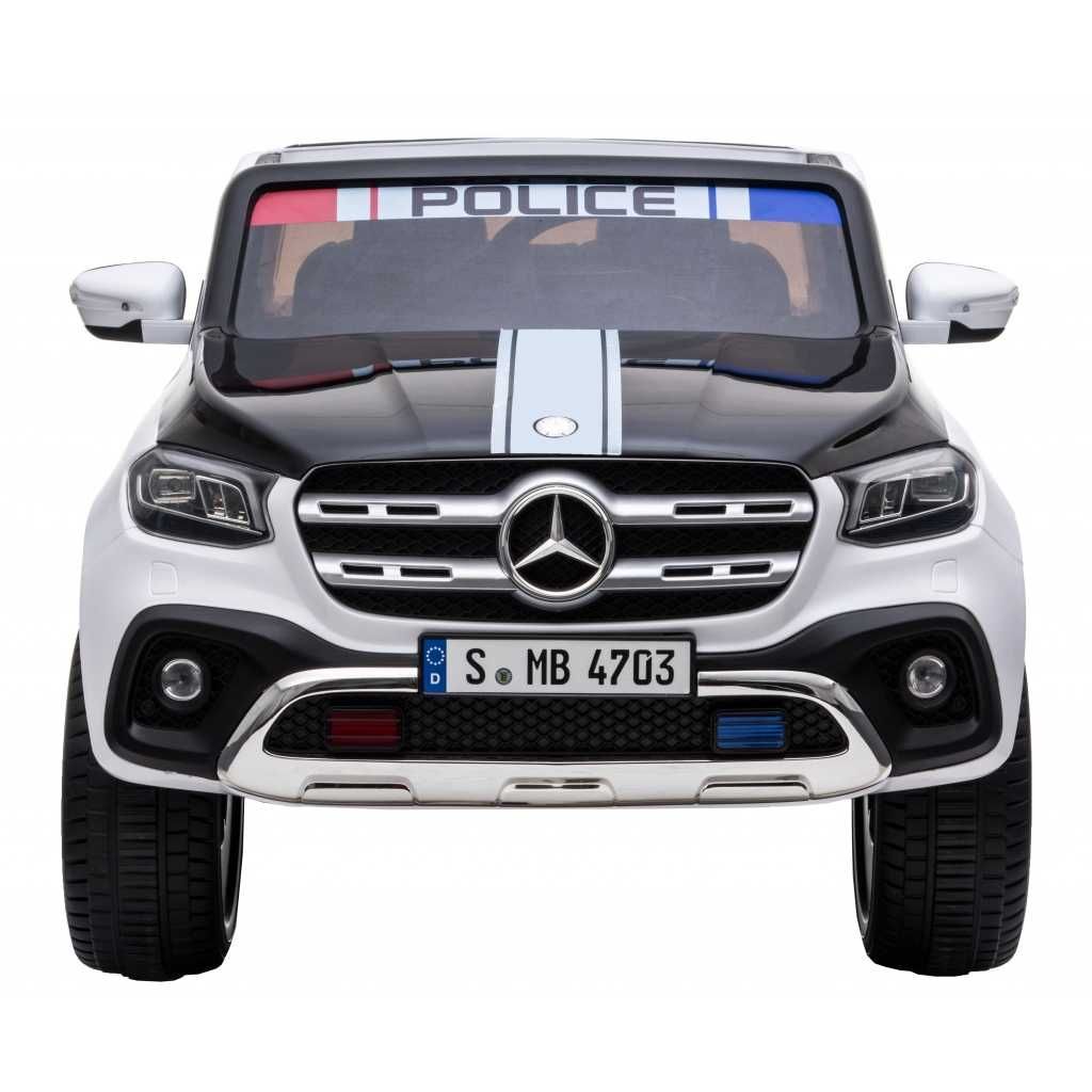 Masinuta electrica copii 2-8 ani de Politie Mercedes X Class 2 loc,4x4