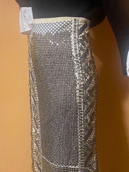 Fustă vintage cu mărgele