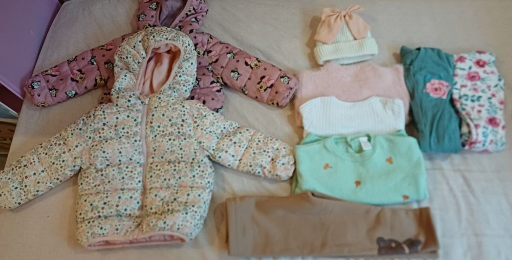 Лот зимни  дрехи  за момиче 86-92