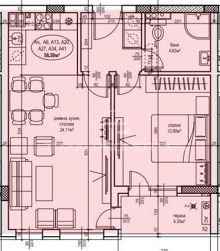 Продава се Двустаен апартамент в Пловдив, Тракия - 69 кв.м за 1812 €/кв.м - Снимка #6