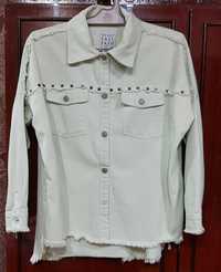 Рубашка джинсовая Турция цвет ментол размер 50-52