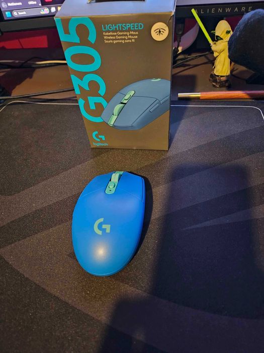 Безжична мишка, Logitech G305 Lightspeed Wireless, синя