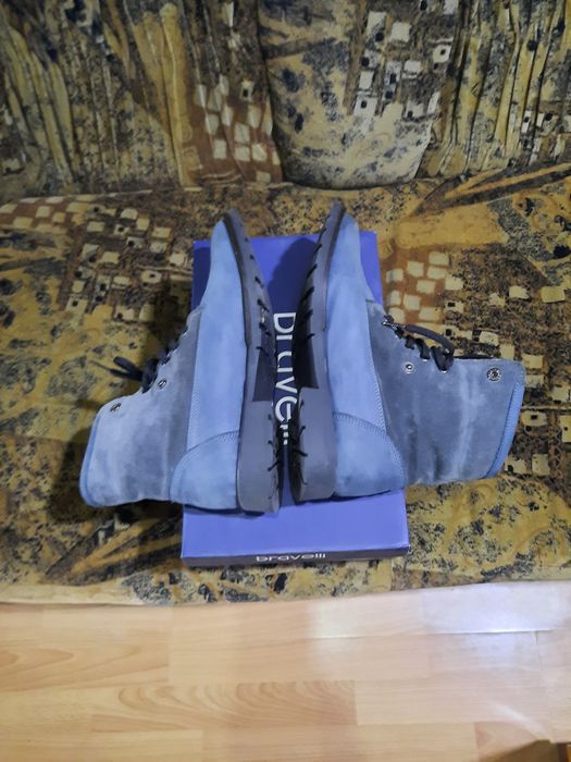Ghete piele bleumarin, nr.40/41