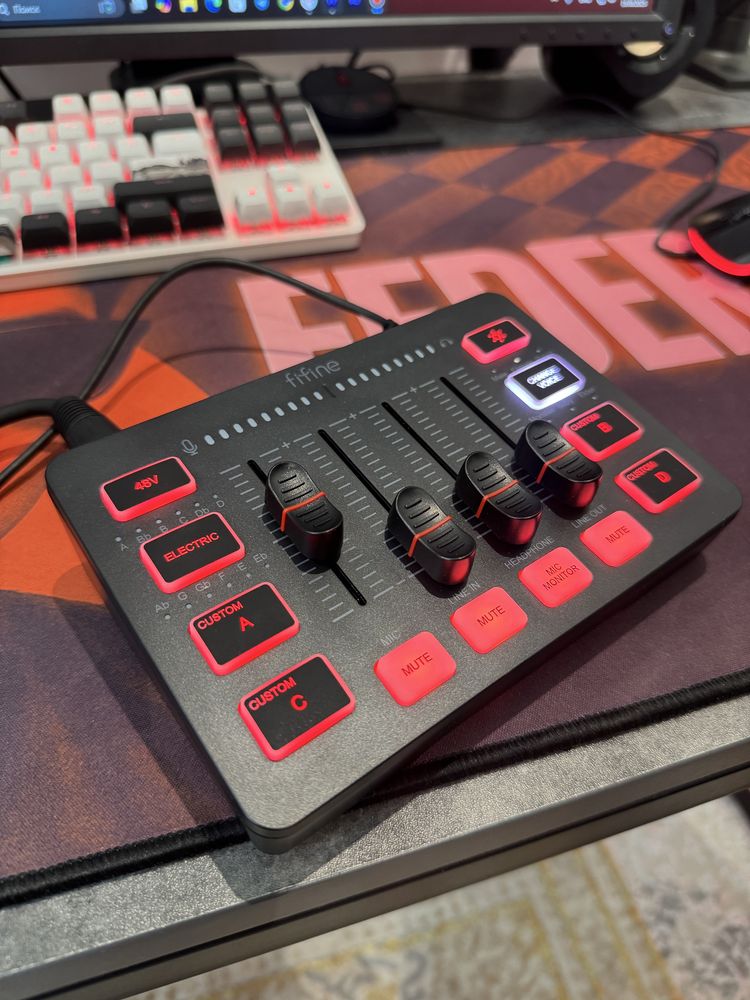 Fifine am8 +gaming mixer ampligame