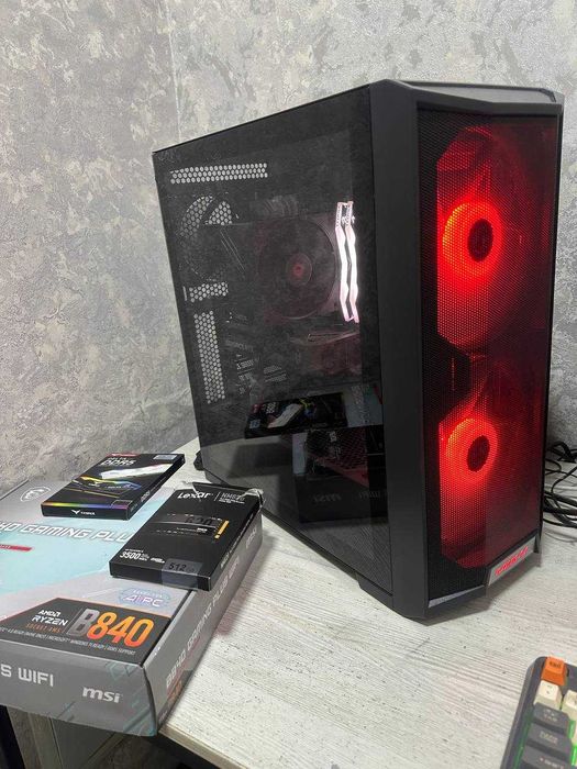 Игровой кейс Lian Li/MSI B840 GAMING/RTX 5060 ti /16 gb DDR5/ R5 7500F