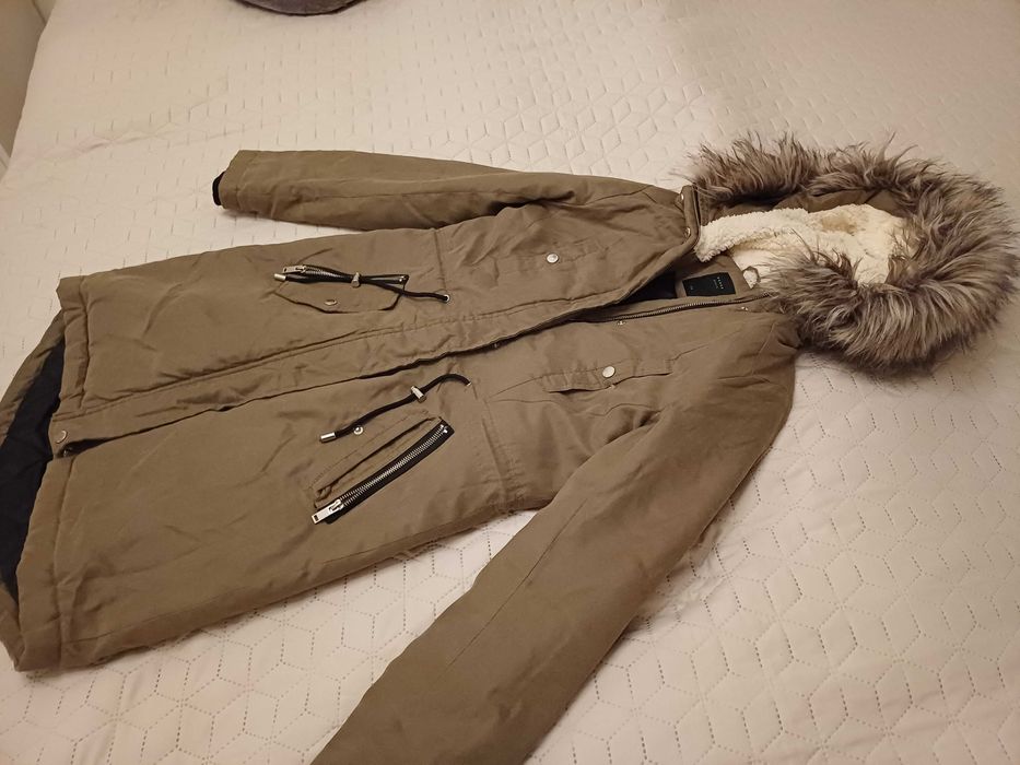 Geacă lungă de iarnă - pentru femei, mărimeXS