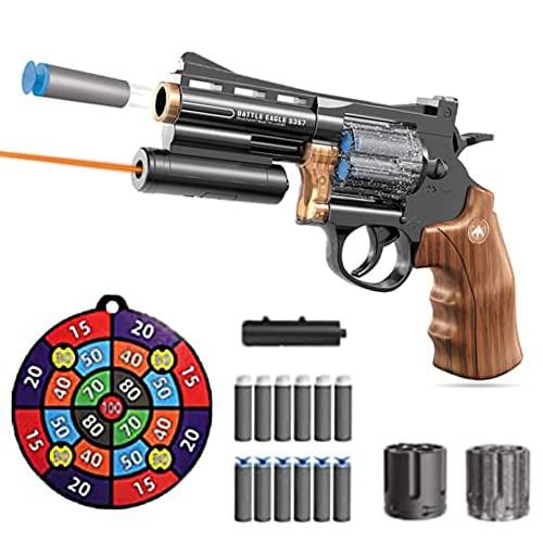 Pistol de jucărie cu ventuze,burete,țintă și laser Livrare Gratuită