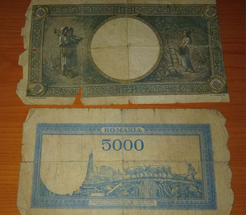 Bancnote vechi interbelice