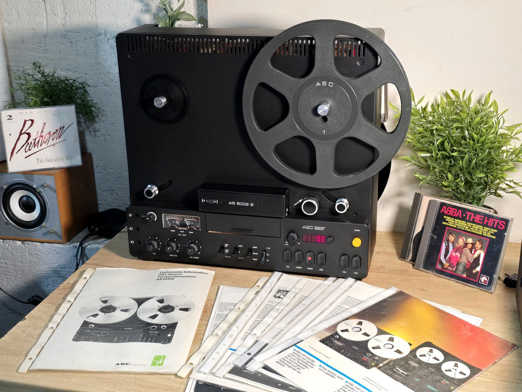 Magnetofon BRAUN ASC AS-6002 S, 3 motoare, 3 capete, vintage hi-fi