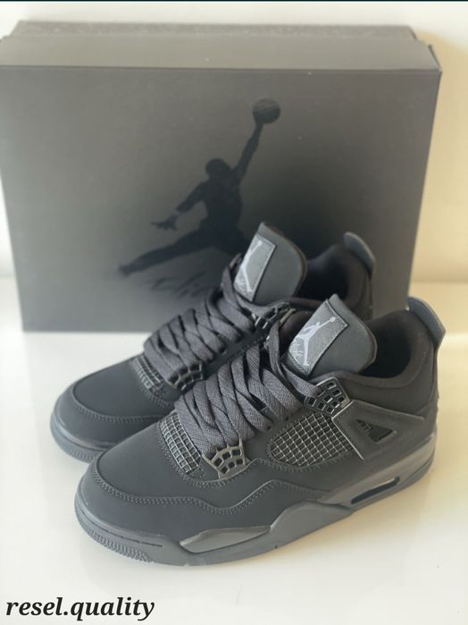 Jordan 4 Black Cat 41,Negru , Noi in Cutie