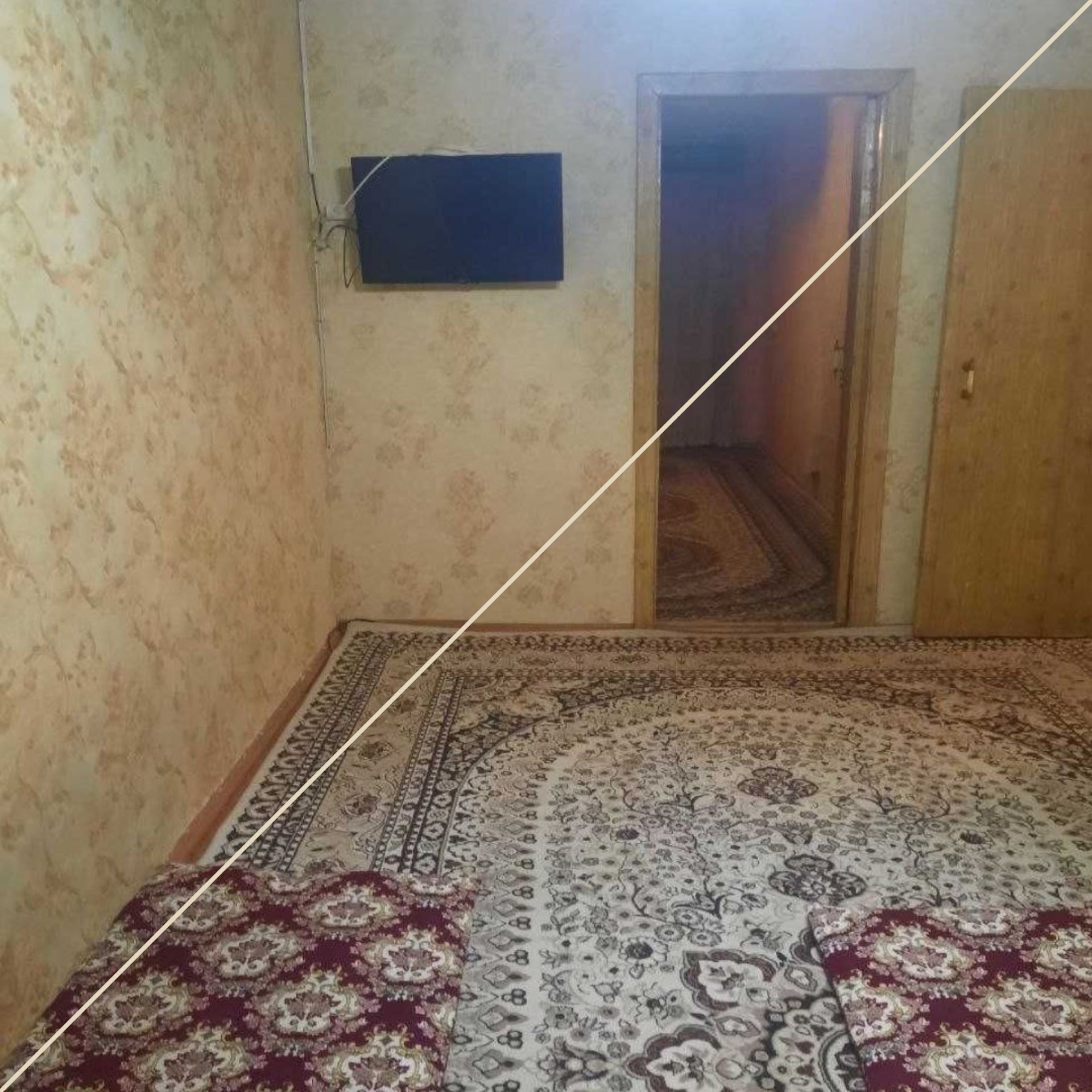 #БАЛКОН 2×6, 58м², Чиланзар 24 Квартал, 2\4\5,Продаётся Квартира
