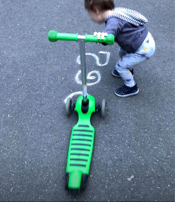 Trotineta Yvolution Glider Deluxe Green