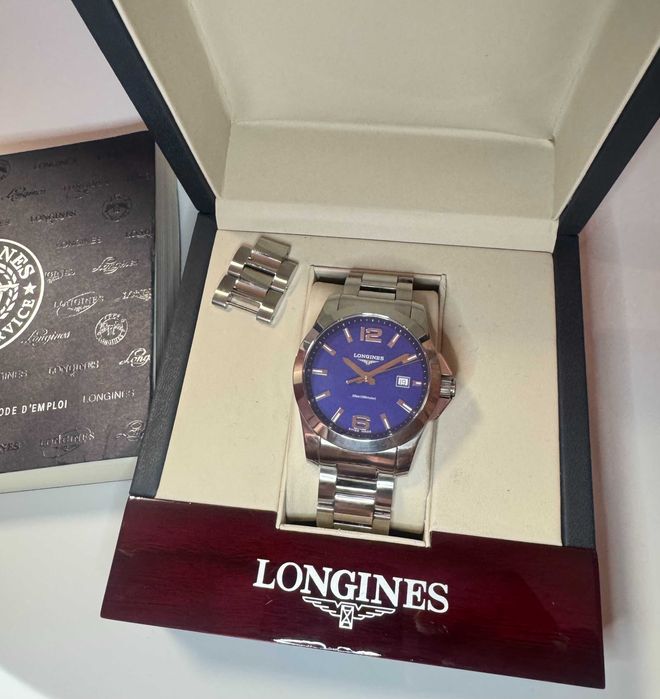 Ceas Longines Conquest - 41mm, 300M, Safir - original 100%