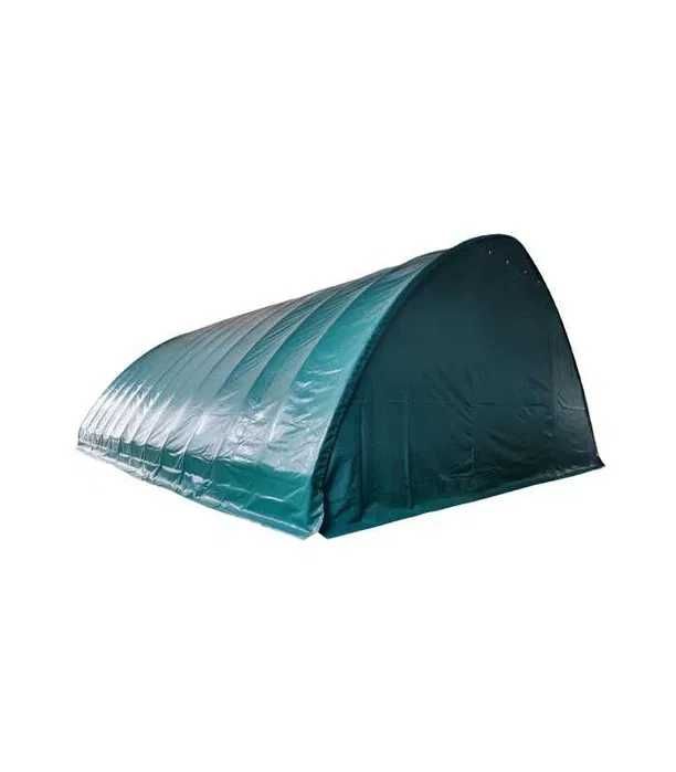 8x12 m Hala semirotunda verde 620g/m² PVC IGNIFUG ab