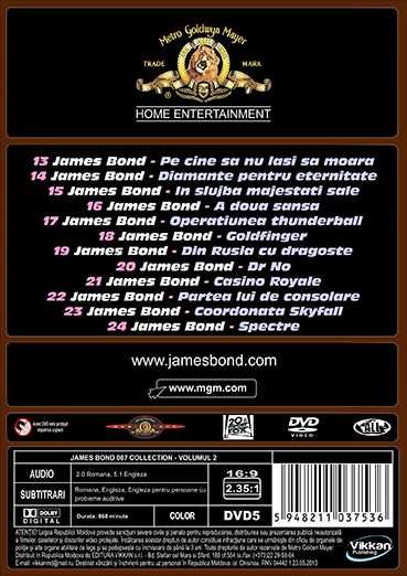 James Bond 007 Colectie Volumul 2 - DVD - subtitrate in romana