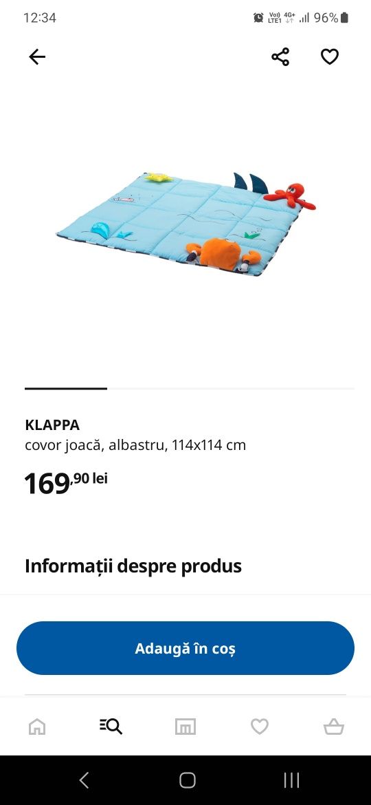Covor de joaca model IKEA