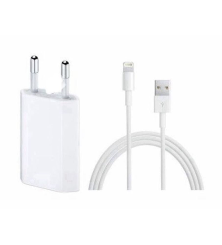 Pachet 3 in 1 Incarcator Cablu Usb Casti Compatibil Iphone