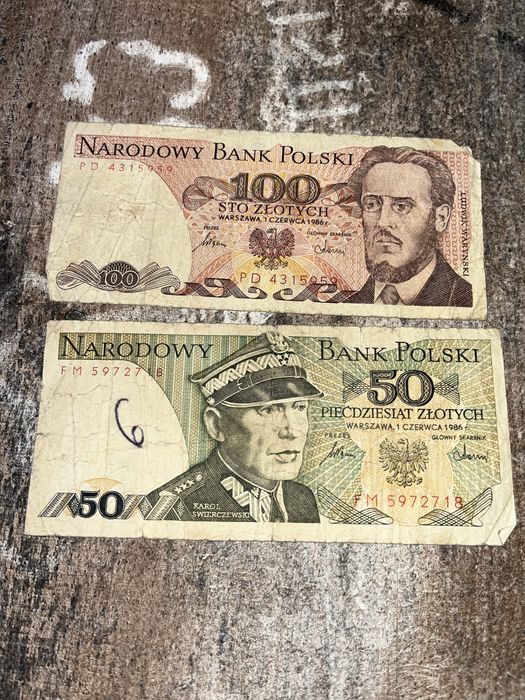 Bancnote poloneze 1986