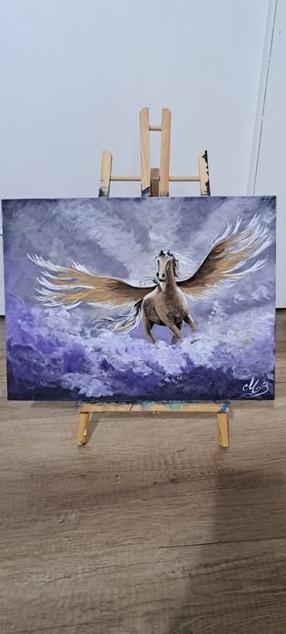 "Ръчно рисувана акрилна картина – перфектен подарък!"