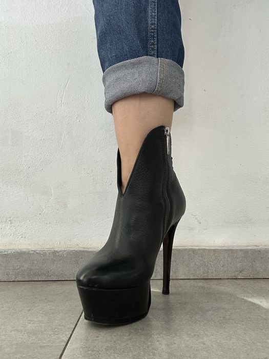 Ghete dama,piele naturala interior/exterior, marca Why Denis,nr 39